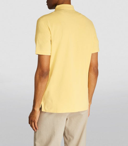 RALPH LAUREN - CLASSIC SLIM FIT BIG PONY MESH POLO SHIRT | YELLOW