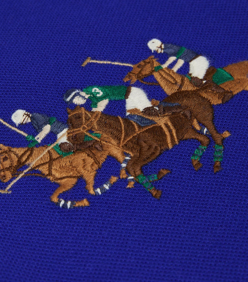 RALPH LAUREN CUSTOM FIT TRIPLE PONY POLO | ROYAL BLUE