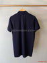 PRADA PIQUE MEN'S PLAIN TRIANGLE LOGO POLO | NAVY