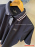 Balmain premium dark blue men's polo shirt with a classic design.