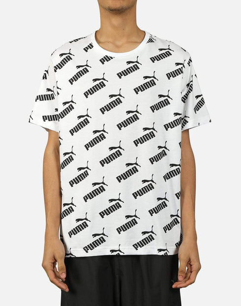 PUMA LOGO MEN SLIM FIT T-SHIRT | WHITE (SALE)