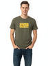 PEPE JEANS COTTON T-SHIRT WITH PRINTED LOGO | OLIVE GREEN