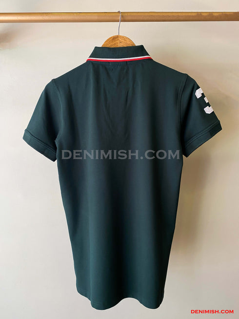 RALPH LAUREN CUSTOM FIT TRIPLE PONY POLO | GREEN