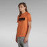 G-STAR RAW T-SHIRT SLIM FIT CREW NECK-ORANGE