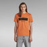 G-STAR RAW T-SHIRT SLIM FIT CREW NECK-ORANGE