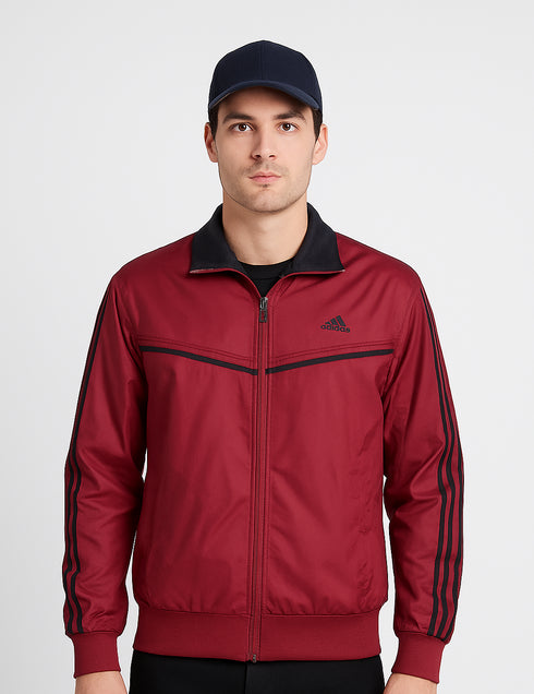 ADIDAS MEN’S REVERSIBLE WINTER JACKET TWO-SIDE WEAR | RED
