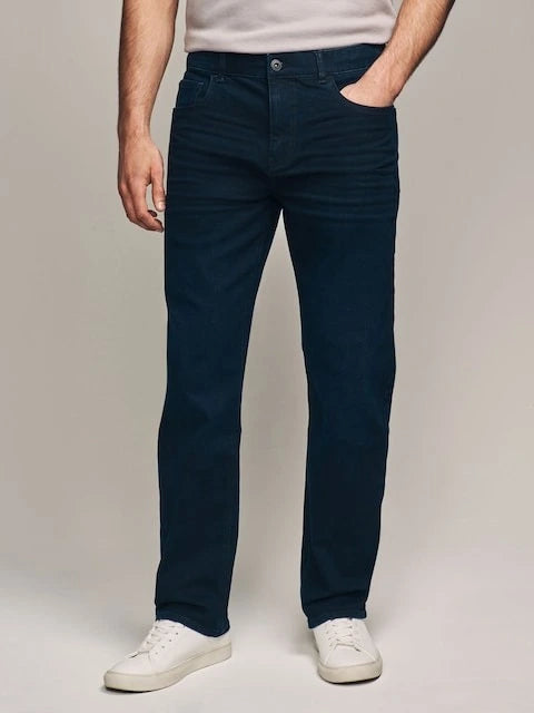 NEXT Denim Supply regular-fit jeans in ink blue, premium denim, stylish.