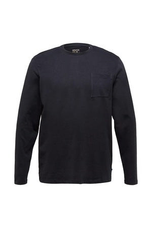 ESPRIT MEN JERSEY T-SHIRT WITH FRONT PRINT | BLACK