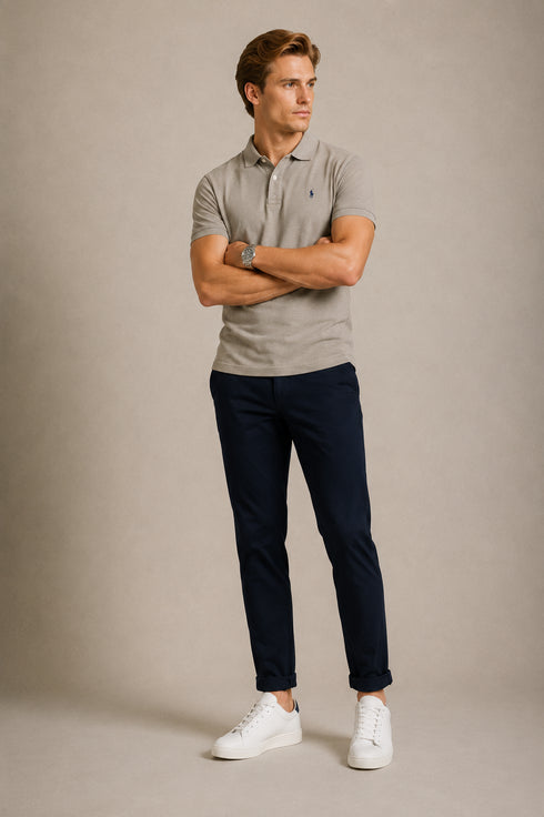 POLO RALPH LAUREN THE ICONIC CUSTOM SLIM FIT MESH POLO | SAGE GREEN