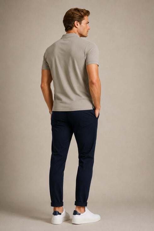 POLO RALPH LAUREN THE ICONIC CUSTOM SLIM FIT MESH POLO | SAGE GREEN