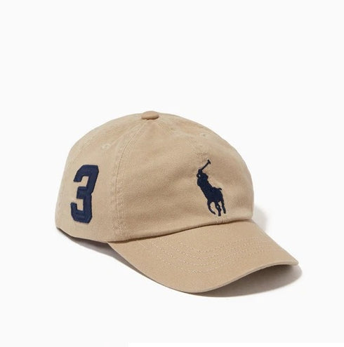 RALPH LAUREN BIG PONY BASEBALL CAP | LIGHT BEIGE
