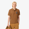 BURBERRY EKD-EMBROIDERED COTTON-BLEND POLO SHIRT | BROWN