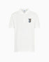 BURBERRY EKD-EMBROIDERED COTTON-BLEND POLO SHIRT | WHITE