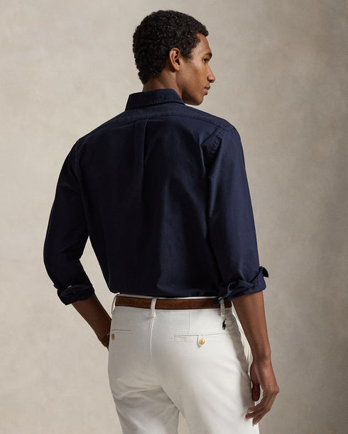 POLO RALPH LAUREN CASUAL SLIM FIT OXFORD SHIRT | NAVY BLUE