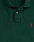 POLO RALPH LAUREN THE ICONIC CUSTOM SLIM FIT MESH POLO | COLLEGE GREEN