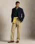 POLO RALPH LAUREN THE ICONIC CUSTOM SLIM FIT MESH POLO | COLLEGE GREEN