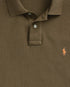 POLO RALPH LAUREN THE ICONIC CUSTOM SLIM FIT MESH POLO | CANOPY OLIVE