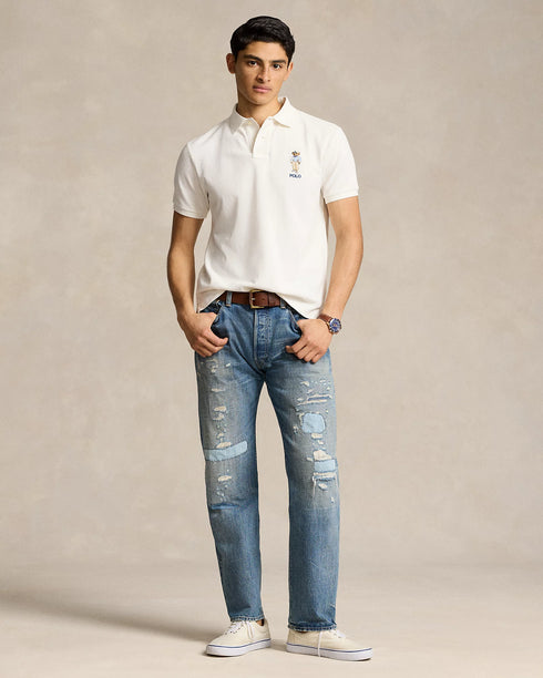 RALPH LAUREN - CUSTOM FIT POLO BEAR POLO SHIRT | WHITE