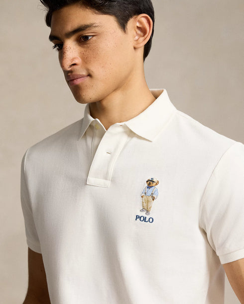 RALPH LAUREN - CUSTOM FIT POLO BEAR POLO SHIRT | WHITE