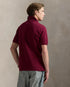 RALPH LAUREN - CUSTOM SLIM FIT LEATHER - PONY POLO SHIRT | MAROON