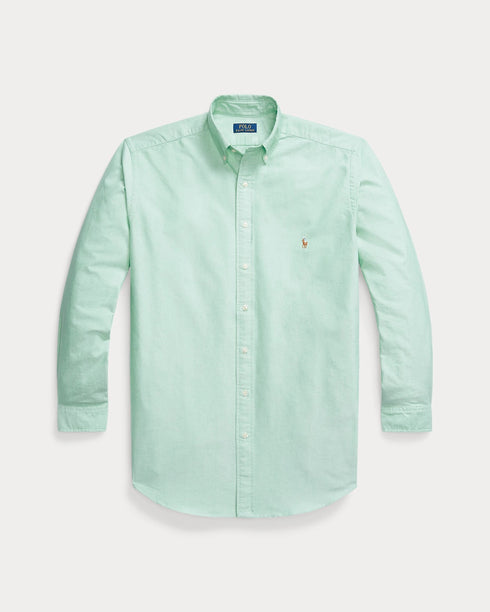 RALPH LAUREN KNIT OXFORD SHIRT | LIGHT SEA GREEN