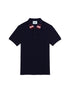 BURBERRY CLASSIC COTTON SILK POLO SHIRT | NAVY