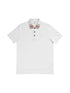 BURBERRY CLASSIC COTTON SILK POLO SHIRT | WHITE