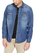Andrew Charles men's blue denim shirt – trendy, stylish, and comfortable.
