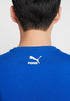 PUMA. LOGO MEN REGULAR FIT T-SHIRT | BLUE