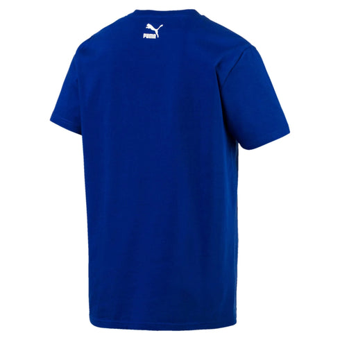 PUMA. LOGO MEN REGULAR FIT T-SHIRT | BLUE