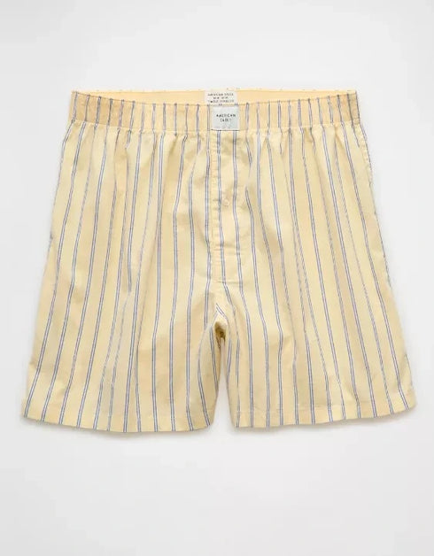 AMERICAN EAGLE yellow striped boxer shorts for men