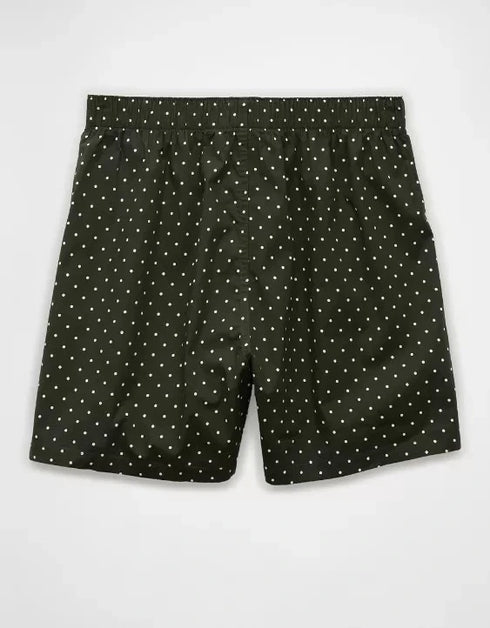AMERICAN EAGLE dark green polka dot boxer shorts for men