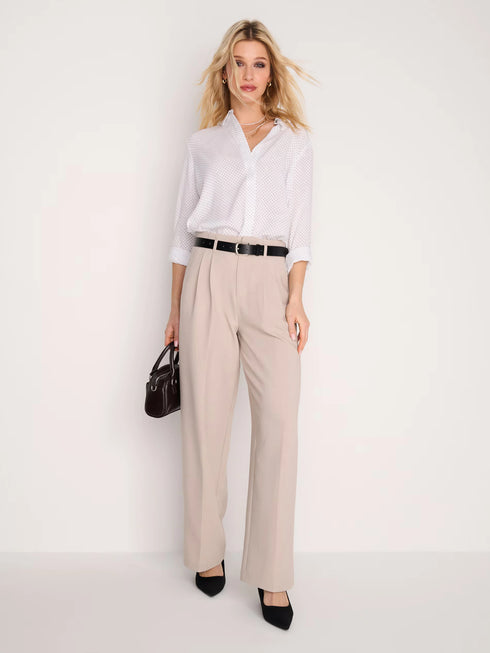 Sinsay Classic A Shirt – White Women’s Casual Shirt