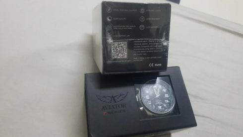 Aviator F Series Mark 2 Smart Watch with leather strap and water resistance