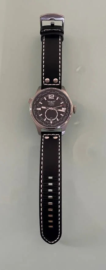 Aviator F Series Mark 2 Smart Watch with leather strap and water resistance