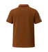 PRADA PIQUE MEN'S PLAIN TRIANGLE LOGO POLO | BROWN