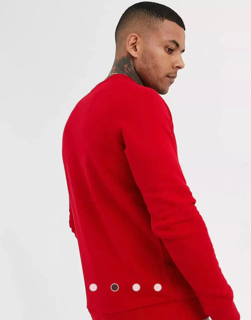 Adidas Trefoil Sweatshirt for Men – Red, cozy and stylish fit.
