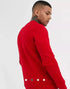 Adidas Trefoil Sweatshirt for Men – Red, cozy and stylish fit.