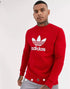 Adidas Trefoil Sweatshirt for Men – Red, cozy and stylish fit.