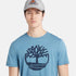 TIMBERLAND STACK LOGO T-SHIRT | REGULAR FIT | GREENISH BLUE
