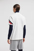 MONCLER TRICOLOR - TRIMMED COTTON PIQUET POLO SHIRT | WHITE