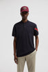 MONCLER Tricolor Polo Shirt - Navy, premium cotton men's polo shirt