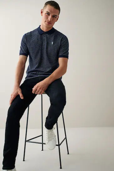 NEXT PIQUE POLO SHIRT MEN | NAVY BLUE