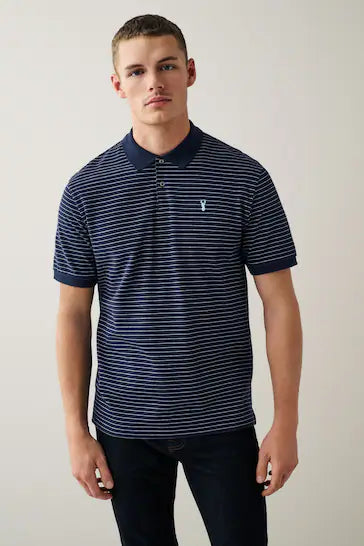 NEXT PIQUE POLO SHIRT MEN | NAVY BLUE