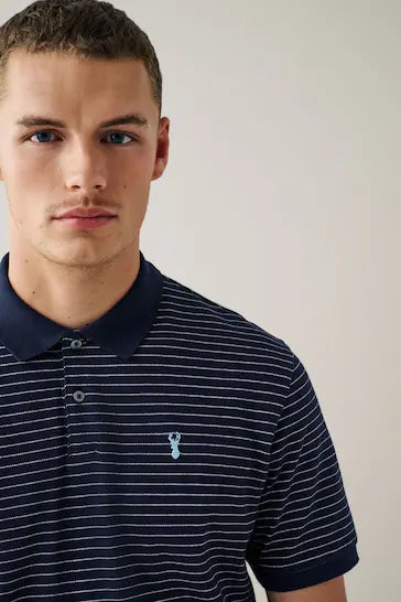 NEXT PIQUE POLO SHIRT MEN | NAVY BLUE
