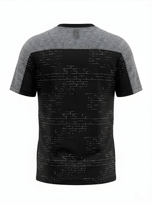 OXYGEN ACTIVE WEAR PREMIUM PRINTED T-SHIRT | BLACK