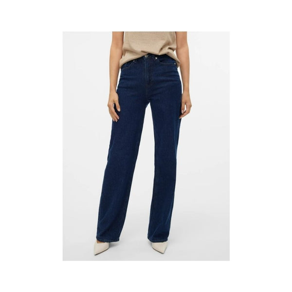 VERO MODA TALL TESSA HIGH WAIST LEG WIDE LIG JEANS FOR WOMEN – PREMIUM DENIM | BLUE