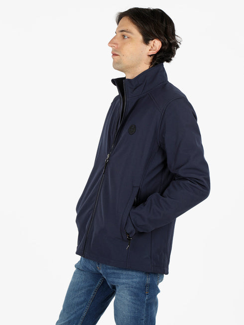 GMV GIAN MARCO VENTURI KNITWEAR MEN WATER RESISTANT JACKET | BLUE