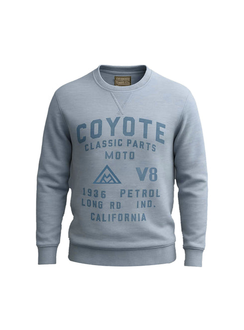 PETROL INDUSTRIES MEN'S VINTAGE GRAPHIC SWEATSHIRT-SKY BLUE