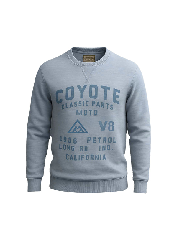 PETROL INDUSTRIES MEN'S VINTAGE GRAPHIC SWEATSHIRT-SKY BLUE